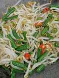 Oseng Kacang panjang ebi tauge