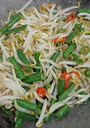 Foto resep Oseng Kacang panjang ebi tauge