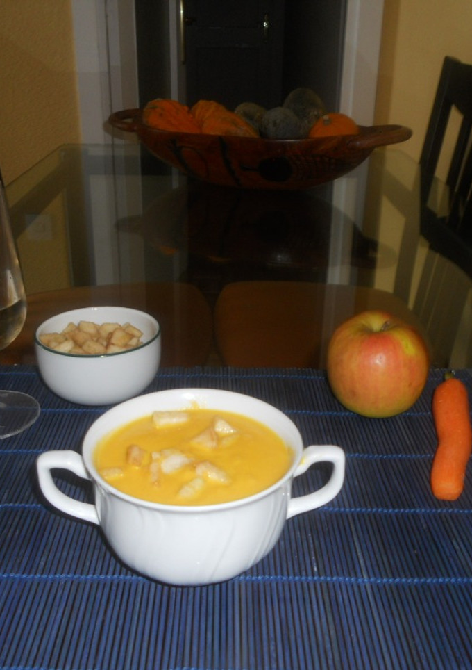 Una foto de Crema de zanahorias