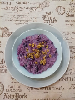Foto di Risotto con cavolo cappuccio, gorgonzola e noci