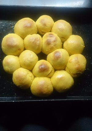 Una foto de Pancitos tiernos de calabaza