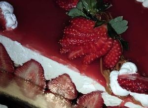 صورة لوصفة تشيز كيك الفراولة 🍓🍓