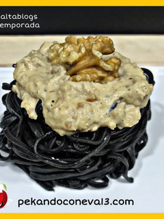 Una foto de Pasta al roquefort