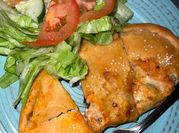 A picture of italian calzone