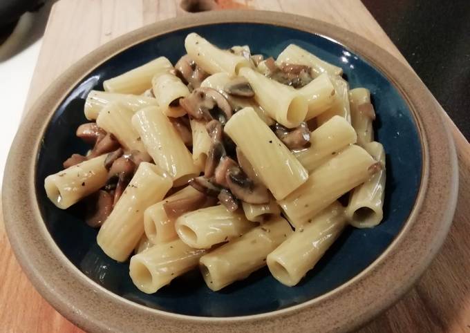 Carbonara sbagliata (con funghi)