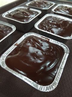 Foto resep Chocolate custard pudding (eggless)
