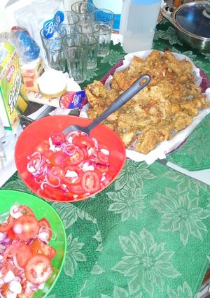 A picture of 'Kfc' homemade chicken.