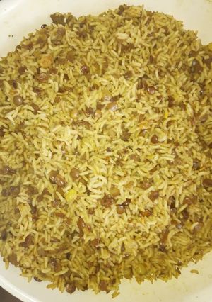 عکسی از دستور عدس پلو مخلوط
