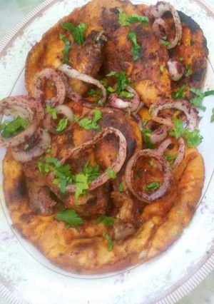 صورة لوصفة الدجاج التركي بالخبز