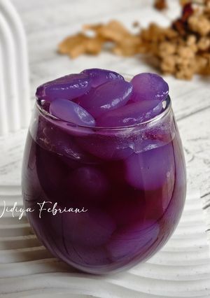 Foto resep Setup Kolang Kaling Bunga Telang