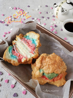 Foto resep Rainbow Cloud bread