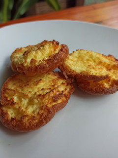 Una foto de Pan nube en Airfryer y en sartén