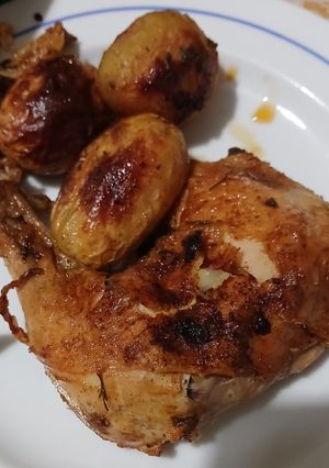 Foto de Frango Assado com Batatinhas