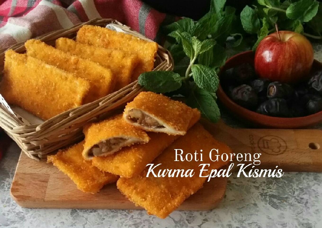 Roti Bakar Sundae Anggur Epal #kurma