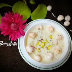 A picture of Sabudana-Makhana Kheer.