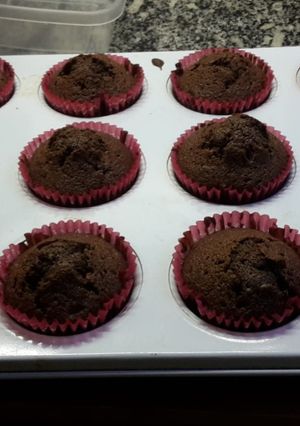 Una foto de Cupcakes de chocolate