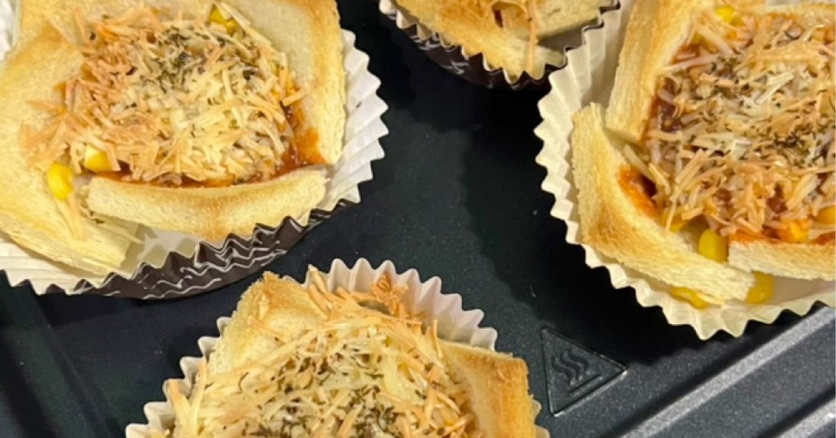 Resep pizza cup roti tawar simple rumahan enak dan mudah - Cookpad