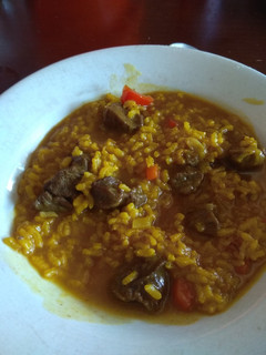 Una foto de Arroz de verduras con carrillada