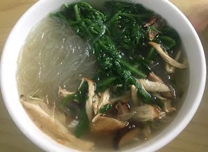 Hình của món Miến gà (eat clean).