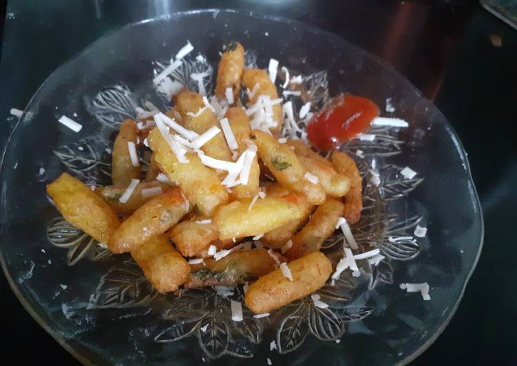 Resep Stick kentang keju wortel Brokoli😁 yang Menggugah Selera