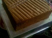 Gambar sponge cake coklat