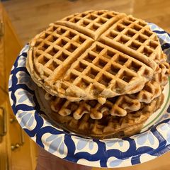 A picture of Cinnamon Banana Waffles.