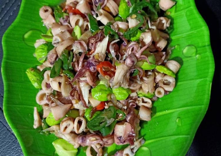 Resep masakan Oseng Cumi Asin Pete | Bahan Membuat Oseng Cumi Asin Pete Yang Enak Dan Lezat