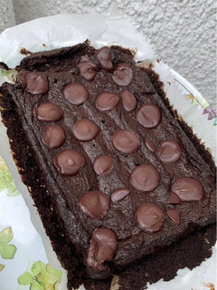 Una foto de Brownie sin azúcar y sin harina