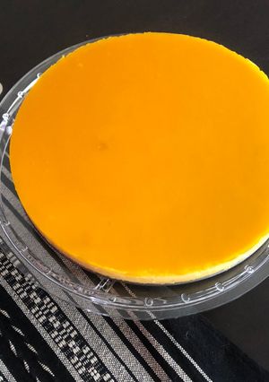 Una foto de Pay de mango sin horno