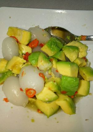 Foto resep Rujak rambutan alpukat ala ndut