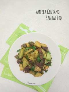 Foto resep Ampela Kentang Sambal Ijo