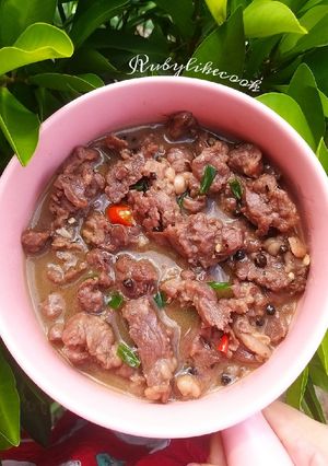 Hình của món Bò kho tiêu.