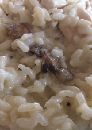 Une photo de Risotto aux champignons