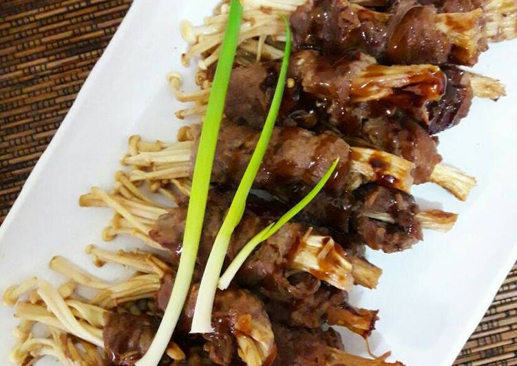 Resep Beef Enoki Rolls #KitaBerbagi yang Enak Banget