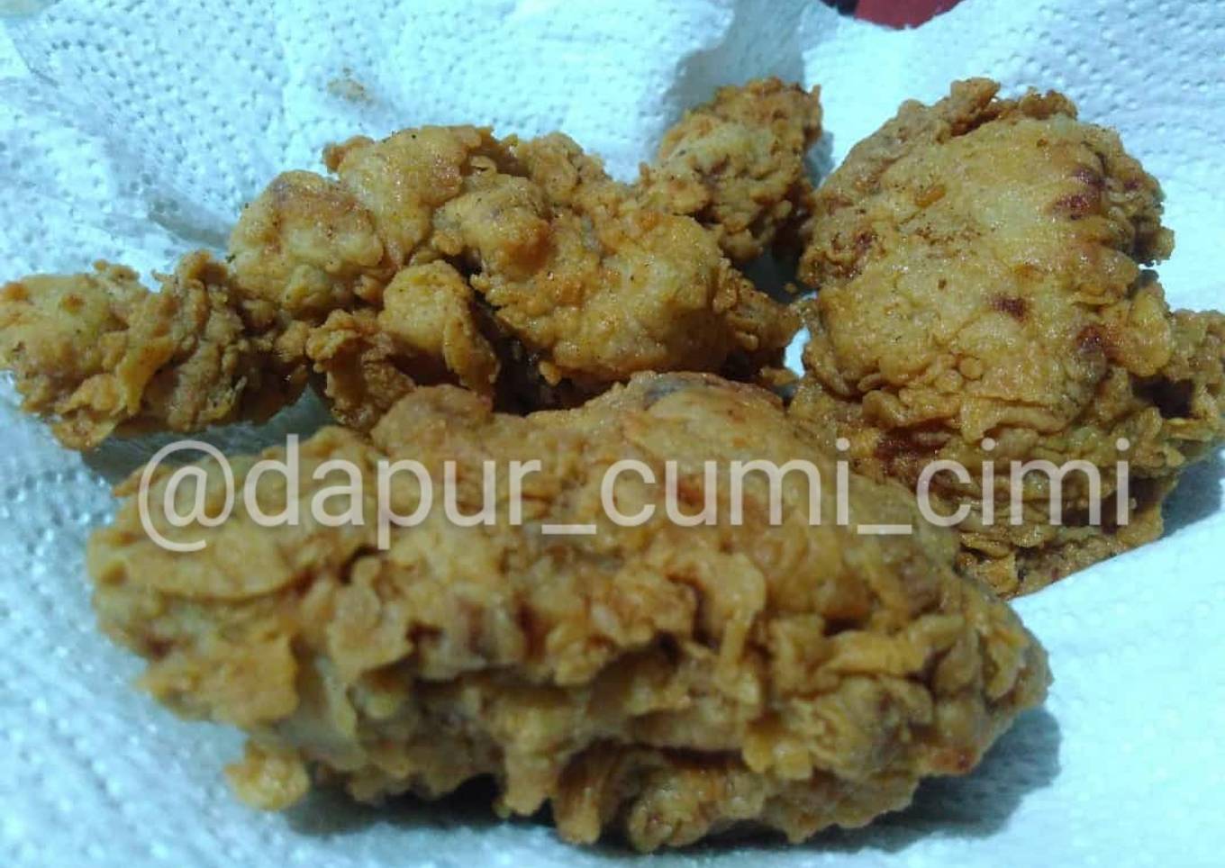 Ayam goreng tepung / chiken home made bahan simple
