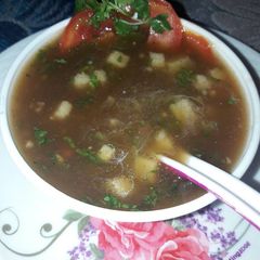 A picture of Vegetable soup.