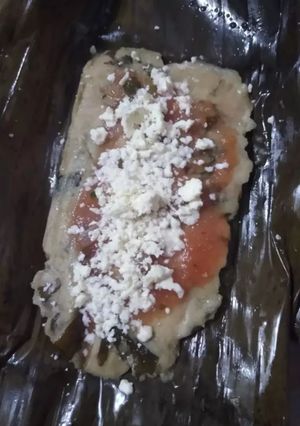 Una foto de Tamal de chipil