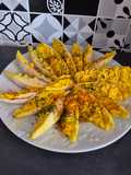 Barquettes d'endives au surimi, crème légère ciboulette et curry 😀