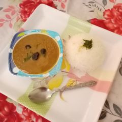 A picture of Daal chawal.