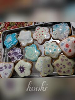 عکسی از دستور کوکی کره ای با آیسینگ