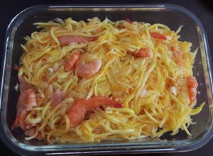 Hình của món Đu đủ trộn mắm tép.