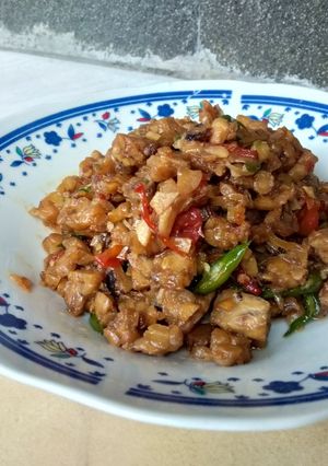 Foto resep Oseng tempe lombok ijo