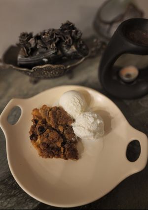 A picture of Apple crumble.