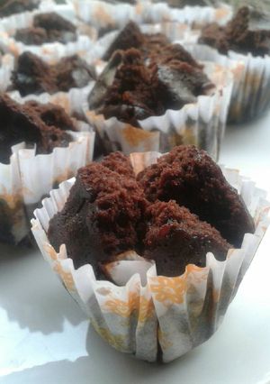 Foto resep Eggless Choco Steamed Cake (Bolu Kukus Cokelat)