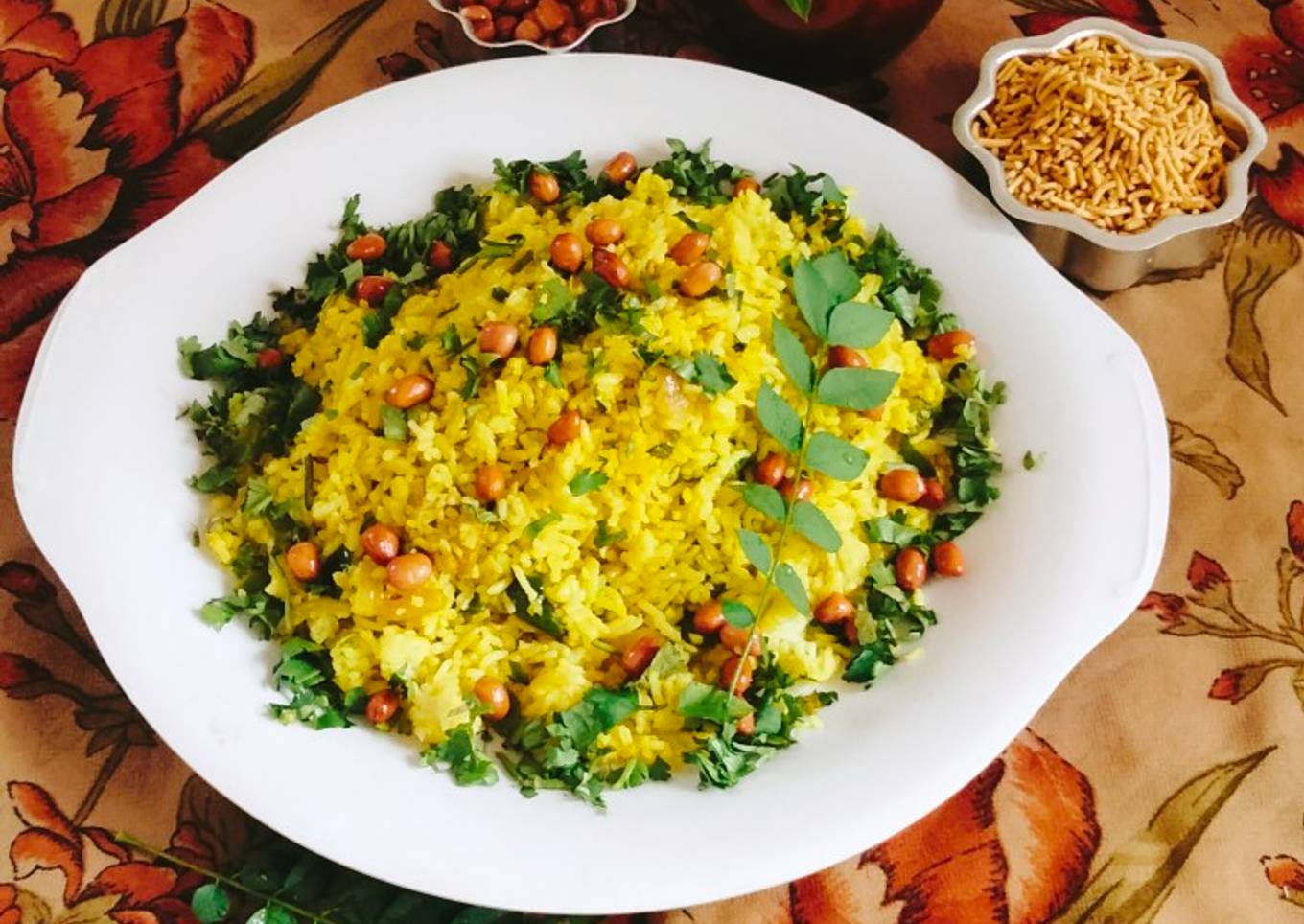 Steamed poha