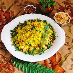 A picture of Steamed poha.