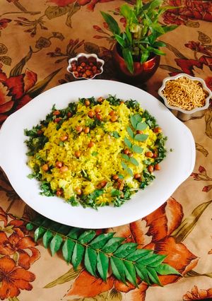 A picture of Steamed poha.