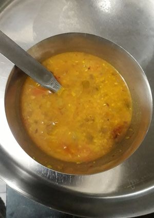 A picture of Green Moong dal tadka.