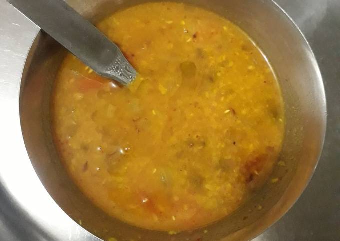 Green Moong dal tadka