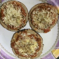 Rajasthani Bhakri pizza 🍕 A picture of Rajasthani Bhakri pizza 🍕.